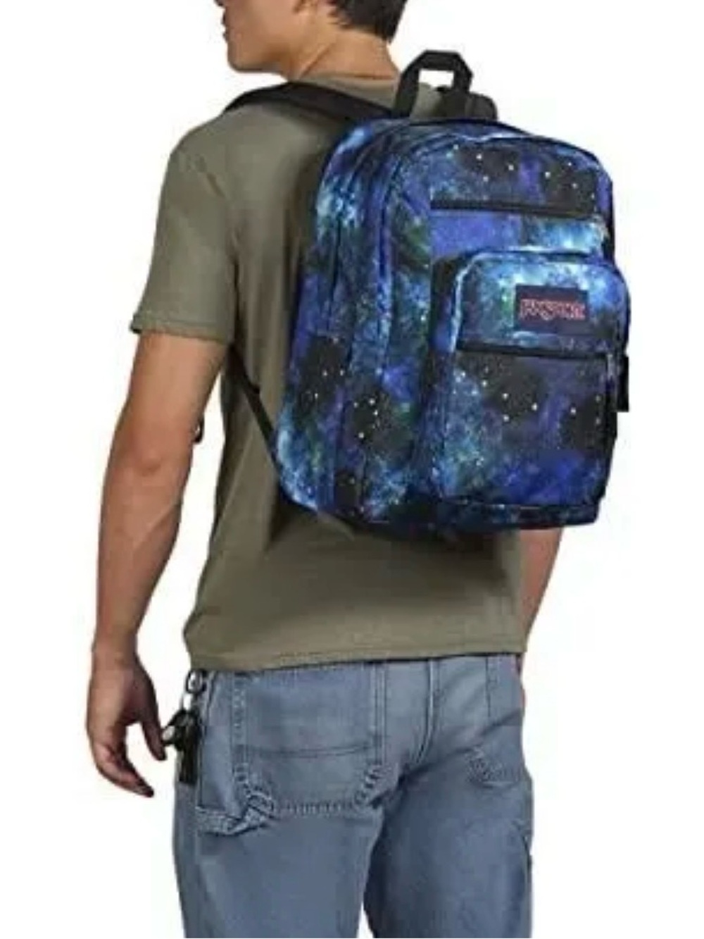 Jansport Blue and Black Galaxy Print Backpack - Picture 4 of 4